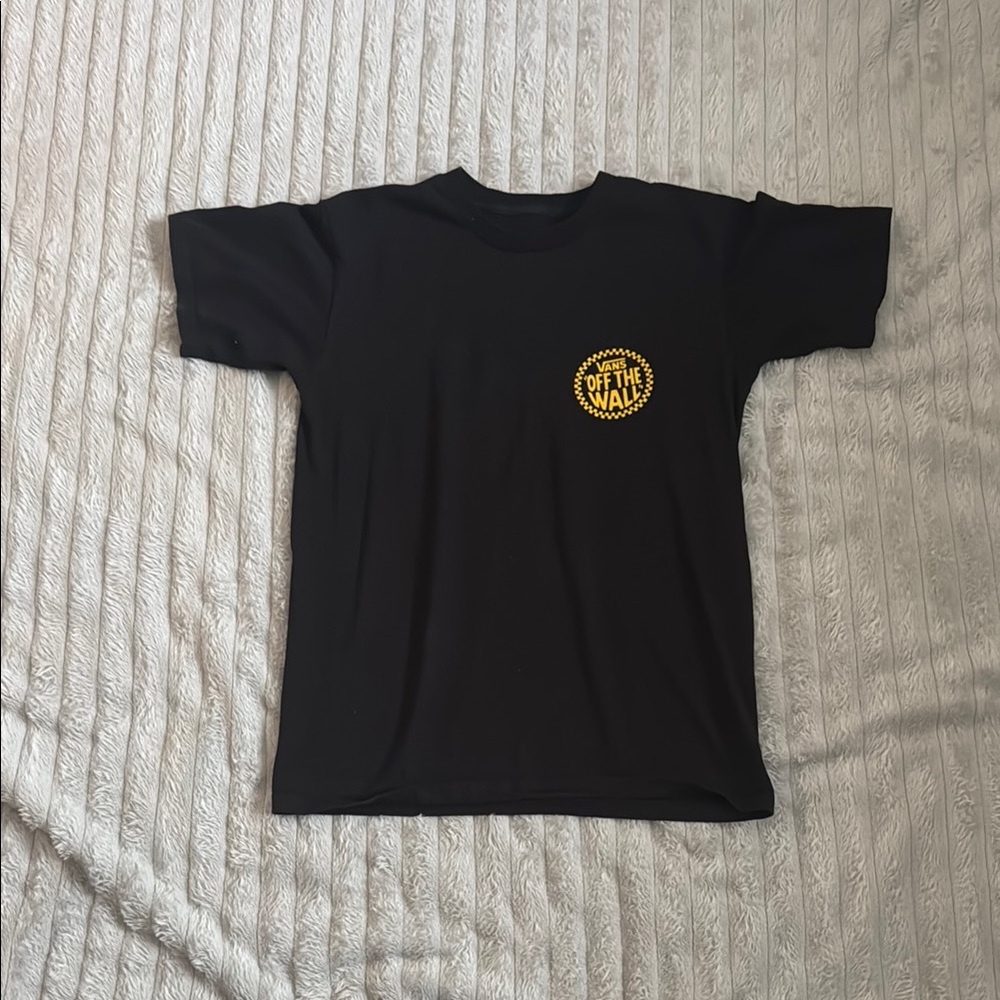 Vans Black and Yellow Crew Neck Tee